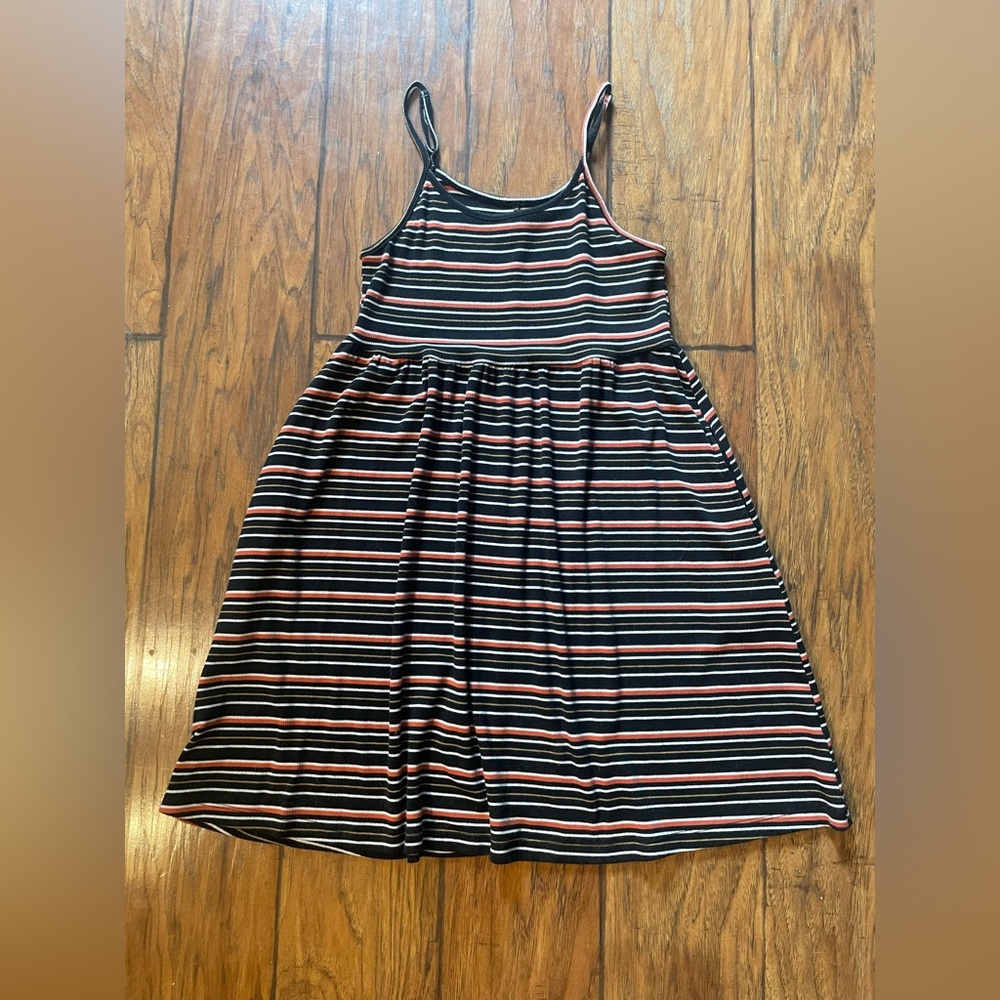 Wild fable size small orange striped dress